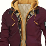 Men's Hooded Zip-Up Jacket – Casual Urban Outerwear for Autumn