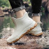 Men's Rain Boots - Waterproof Wellington Boots for Wet Weather