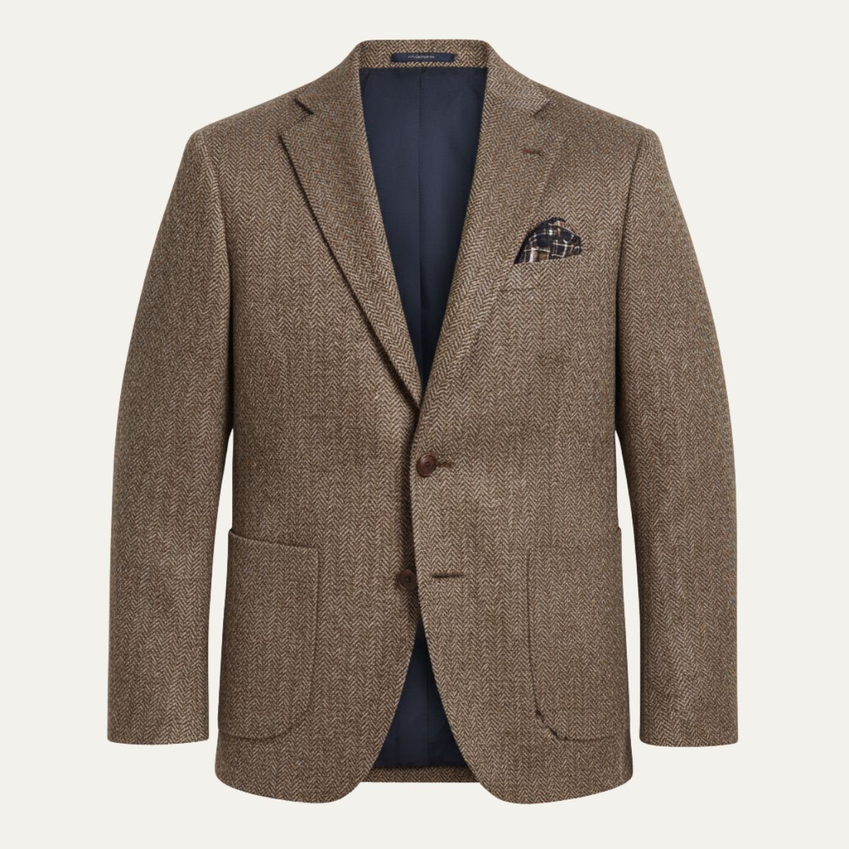 Men's Herringbone Wool Blazer | Classic Professional Style