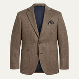 Men's Herringbone Wool Blazer | Classic Professional Style