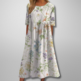 Floral Midi Dress | Relaxed Fit for Effortless Style