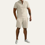 Men's Polo Shirt and Shorts Set | Effortless Summer Style