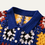 Men's Crochet Polo Shirt | Relaxed Fit Summer Style