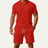 Men's Summer Polo Shirt and Shorts Set | Casual Comfort Style