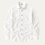 Men's Linen Shirt | Tailored Comfort with Contrast Button Style