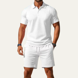 Men's Summer Polo Shirt and Shorts Set | Casual Comfort Style