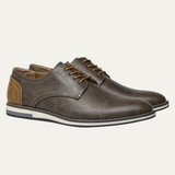Men's Oxford Leather Sneakers | Casual Comfort, Two-Tone Style