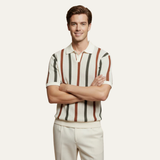 Men's Vintage Striped Polo | Classic Italian Style