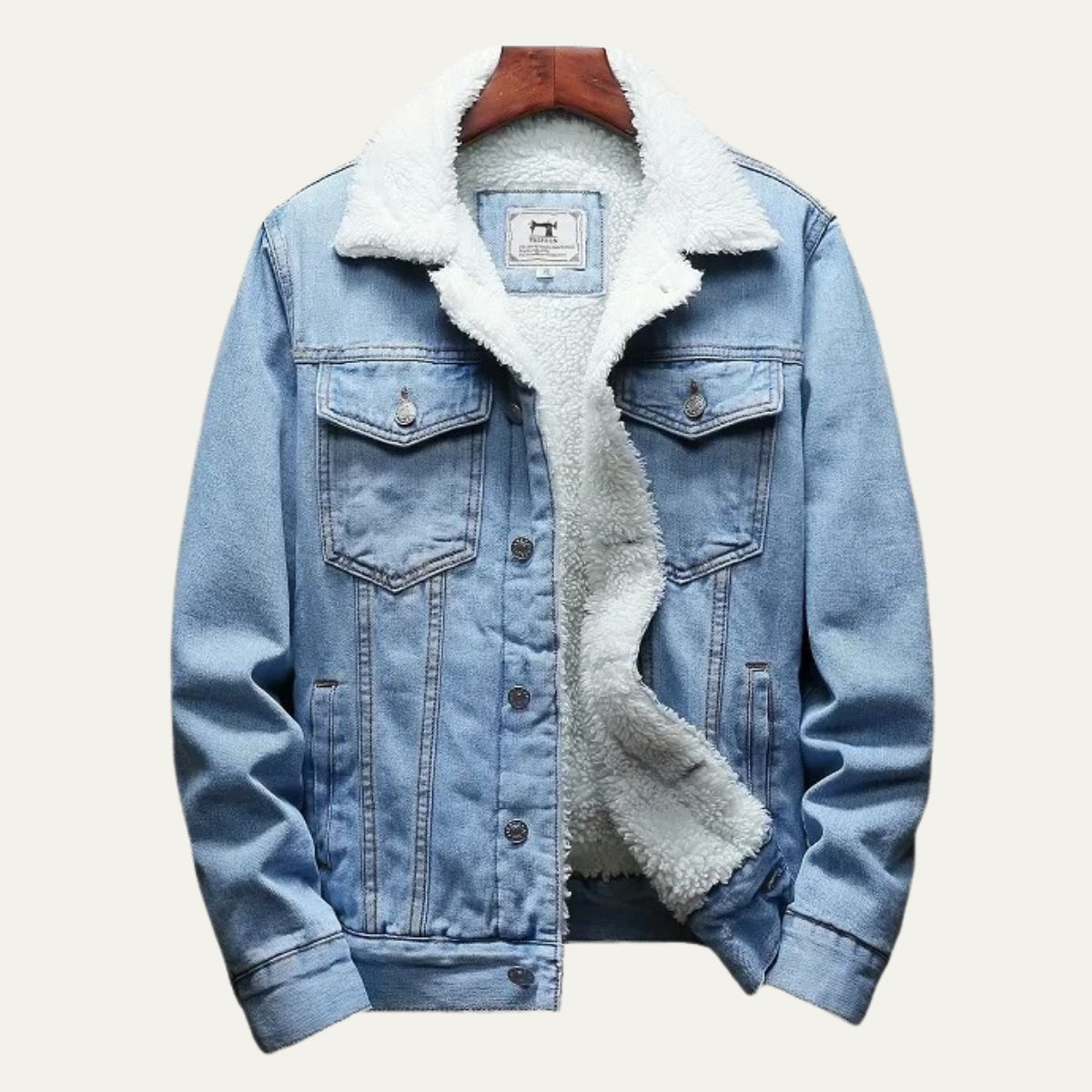 Men's Fleece Lined Denim Jacket | Warm, Classic Style