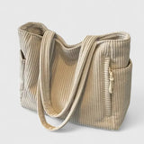 Ribbed Handbag | Textured Sophistication, Modern Versatility