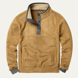 Men's Winter Sweater | Warm, Comfortable Half-Button Design