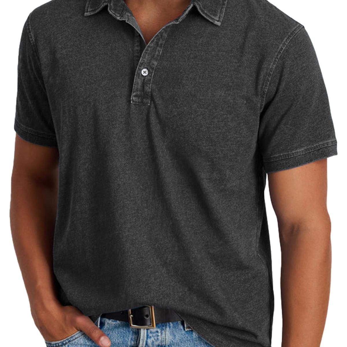 Men's Classic Polo Shirt – Refined Fit Short Sleeve Casual Top
