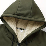 Men's Hooded Fleece-Lined Zip-Up Jacket - Cosy Winter Layer
