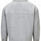 Men's Relaxed-Fit Collared Utility Jacket - Pocketed Layer
