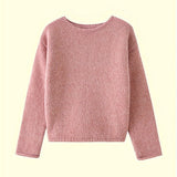 Women's Crew Neck Jumper – Relaxed Fit Everyday Knitted Top