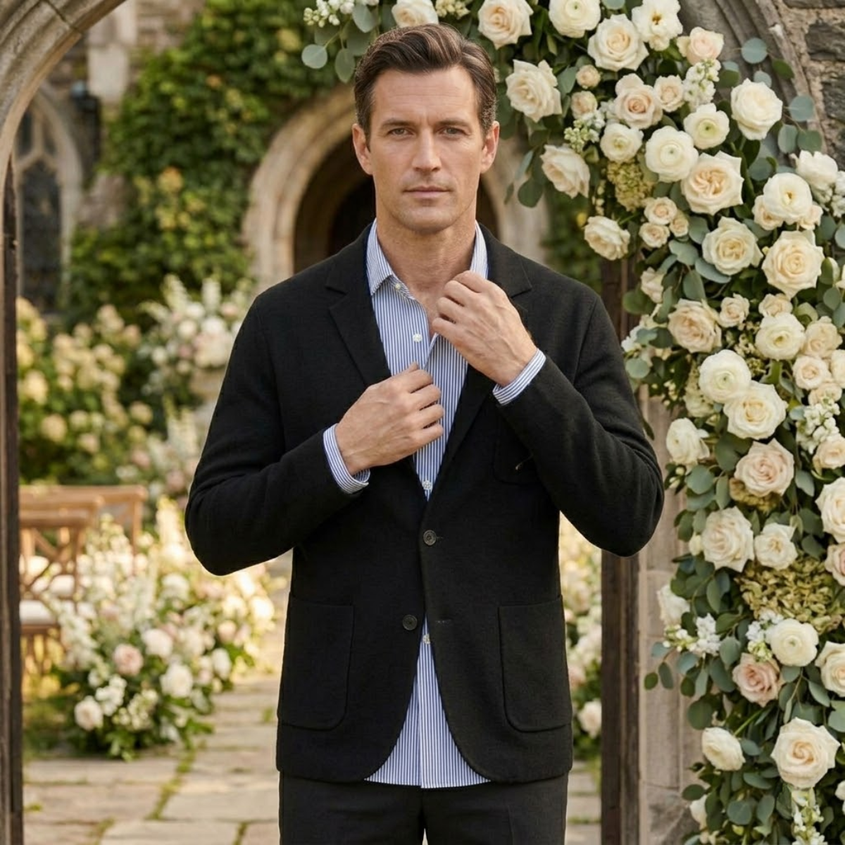 Summer Linen Blazer Men | Effortless Wedding Guest Style