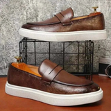 Men's Leather Loafer Sneakers | Premium Comfort, Versatile Style