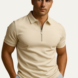 Men's Short Sleeve Zip Polo | Ultimate Comfort & Casual Style