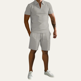 Men's Polo Shirt and Shorts Set | Summer Casual Comfort