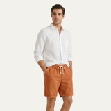 Men's Linen Drawstring Shorts | Comfortable Summer Style