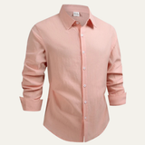 Men's Linen Cotton Button Down Shirt | Elegant Summer Style