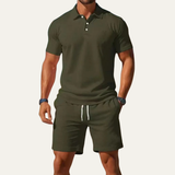 Men's Summer Polo Shirt and Shorts Set | Casual Comfort Style