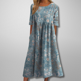 Floral Midi Dress | Relaxed Fit for Effortless Style