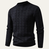 Men's Geometric Pattern Sweater | Warm & Stylish Winter Essential