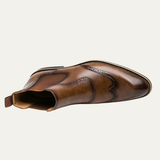Men's Chelsea Boots | Premium Leather Brogue Style