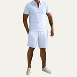 Men's Polo Shirt and Shorts Set | Effortless Summer Style