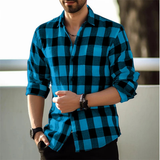 Men's Plaid Button-Up Shirt | Trendy Summer Style