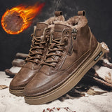 Men's Winter Boots - Fleece Lined Warm Boots for Cold Weather