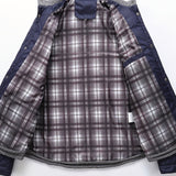 Men's Quilted Jacket with Stand Collar – Padded Winter Outerwear