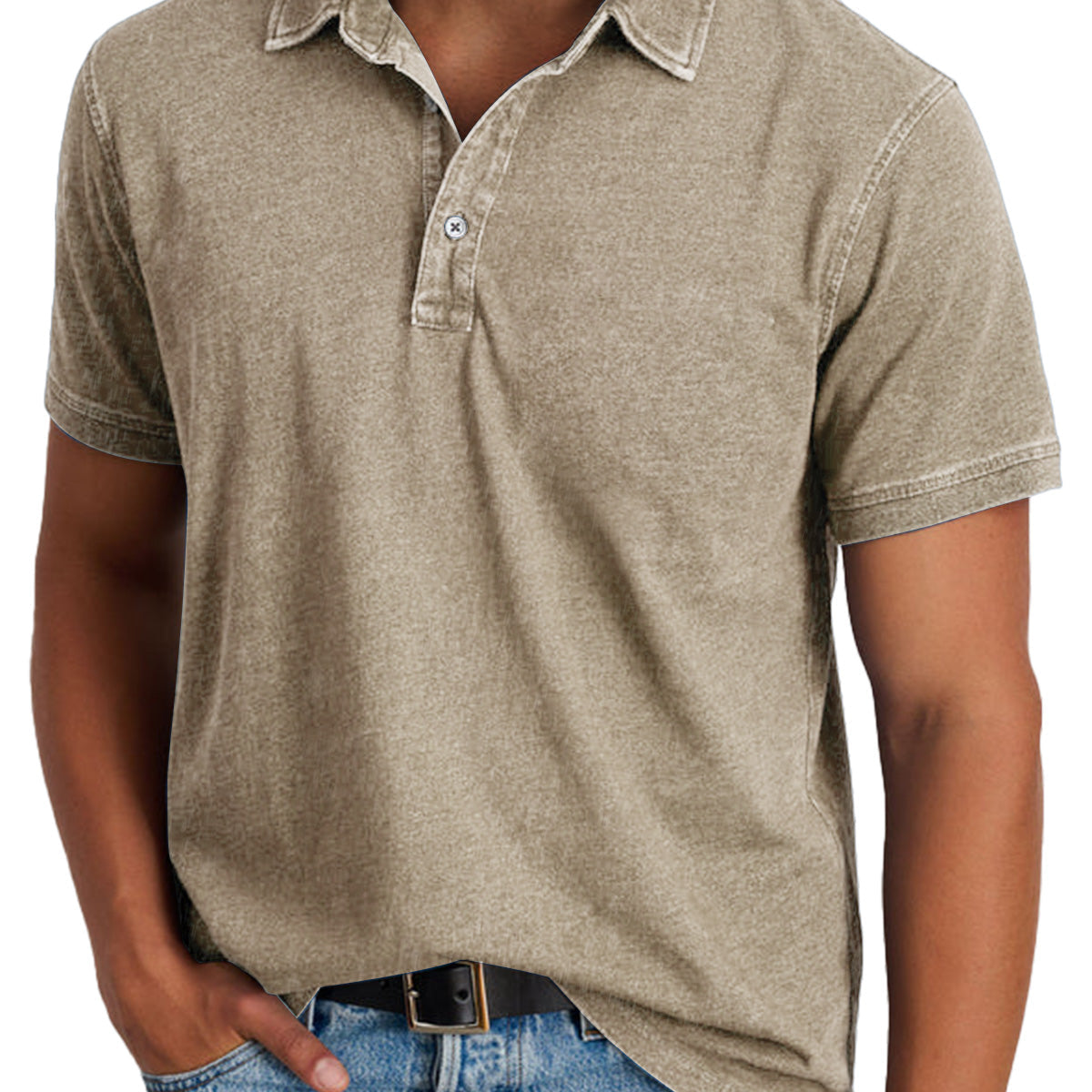 Men's Classic Polo Shirt – Refined Fit Short Sleeve Casual Top