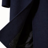 Men's Long Tailored Coat – Smart Winter Overcoat for Formal Wear