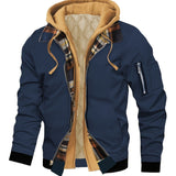 Men's Hooded Zip-Up Jacket – Casual Urban Outerwear for Autumn