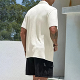 Men's Lightweight Streetwear Button-Up Shirt | Breathable Summer Style