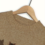 Women's Cat Print Jumper – Novelty Knit Sweater for Cat Lovers