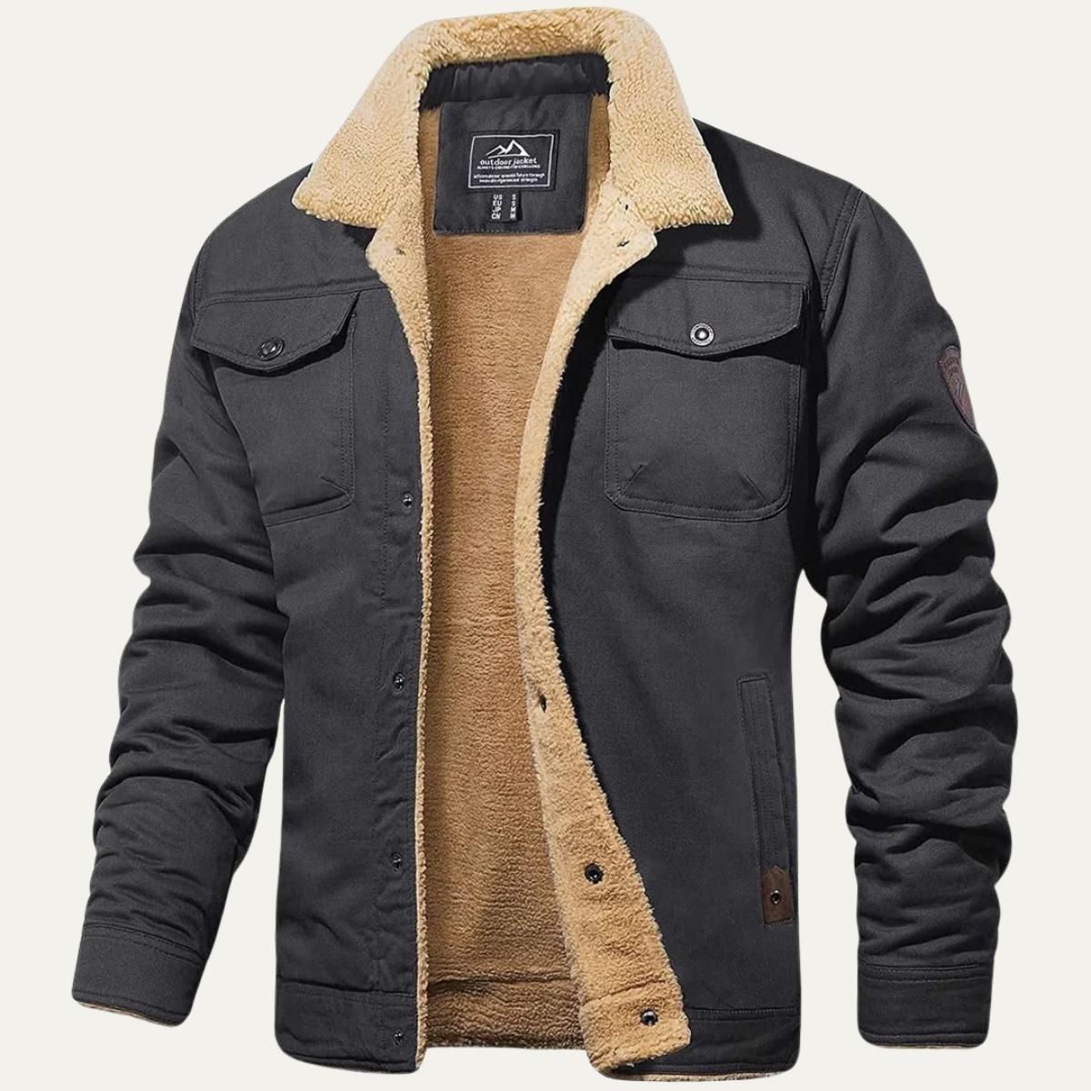 Men's Warm Fleece Lined Winter Coat | Ultimate Comfort & Classic Style