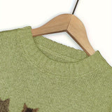 Women's Cat Print Jumper – Novelty Knit Sweater for Cat Lovers