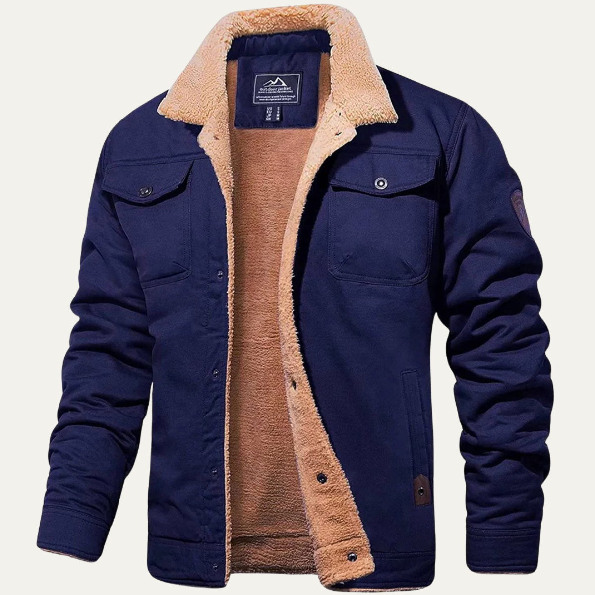 Men's Warm Fleece Lined Winter Coat | Ultimate Comfort & Classic Style