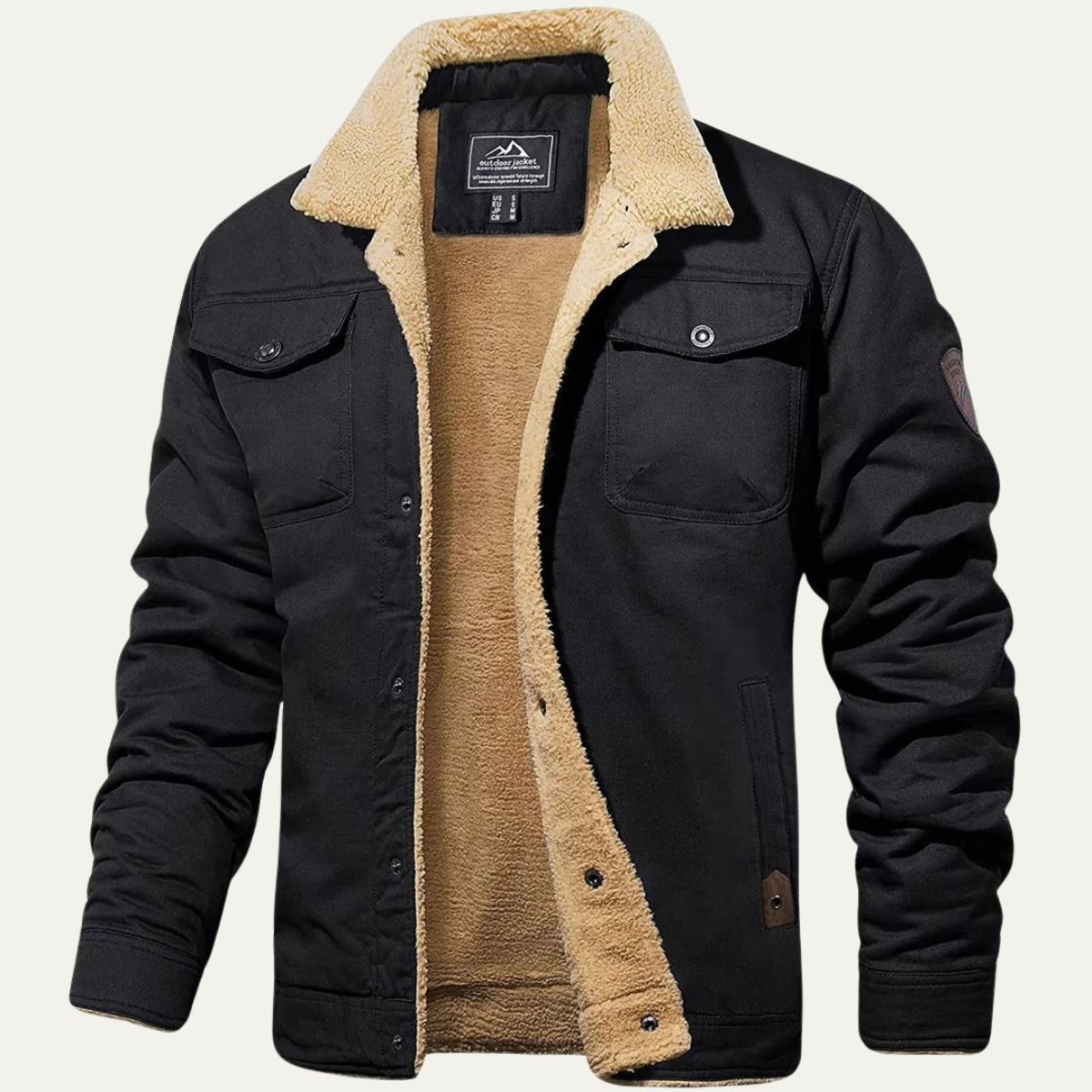 Men's Warm Fleece Lined Winter Coat | Ultimate Comfort & Classic Style