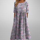 Floral Midi Dress | Relaxed Fit for Effortless Style