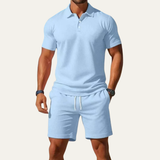 Men's Summer Polo Shirt and Shorts Set | Casual Comfort Style