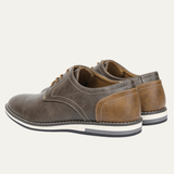 Men's Oxford Leather Sneakers | Casual Comfort, Two-Tone Style