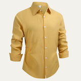 Men's Linen Cotton Button Down Shirt | Elegant Summer Style