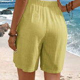 Comfortable Side Button Shorts | Mid-Thigh Summer Essential
