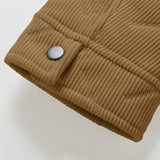 Men's Utility Jacket with Press Studs – Rugged Winter Overshirt