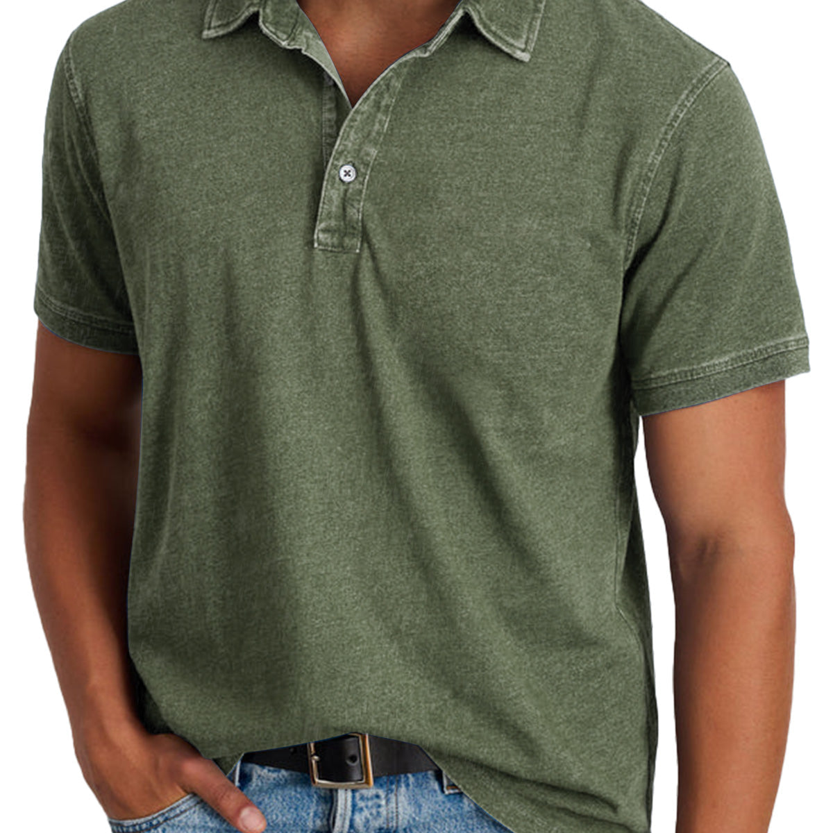 Men's Classic Polo Shirt – Refined Fit Short Sleeve Casual Top