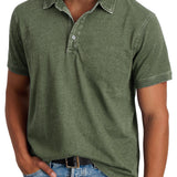 Men's Classic Polo Shirt – Refined Fit Short Sleeve Casual Top